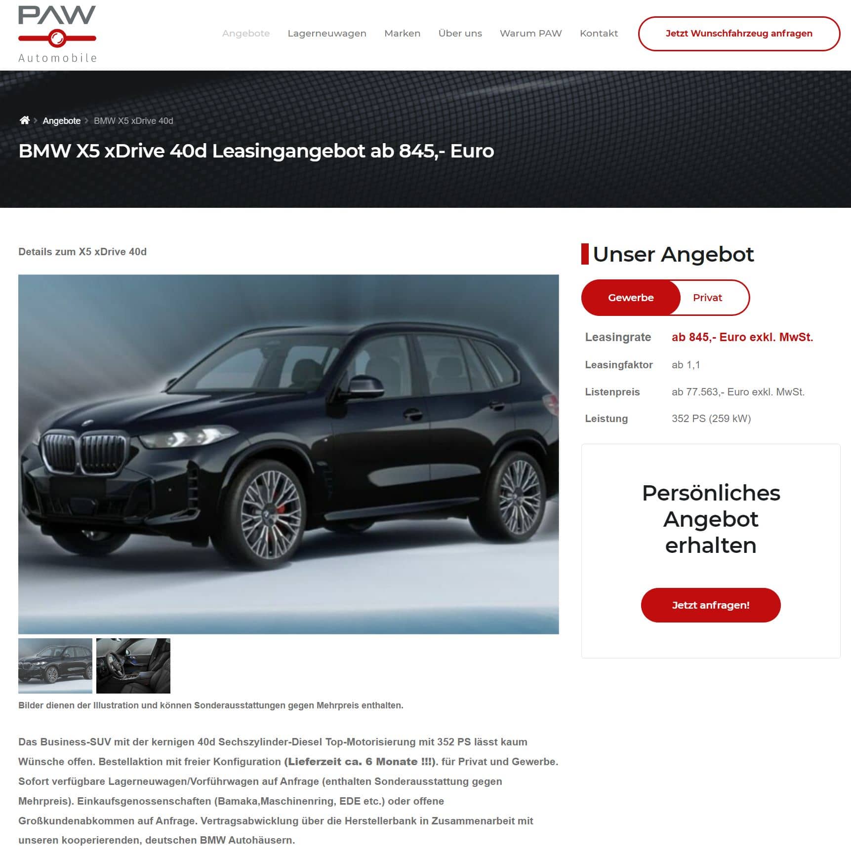 Neue Fahrzeuge BMW Der neue X5 diesel xDrive40d - Jacobs Gruppe