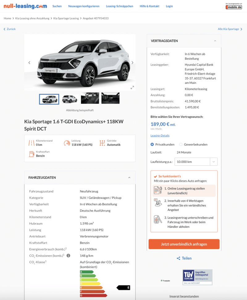 Schone Kia Leasing Rechner Ebenbild