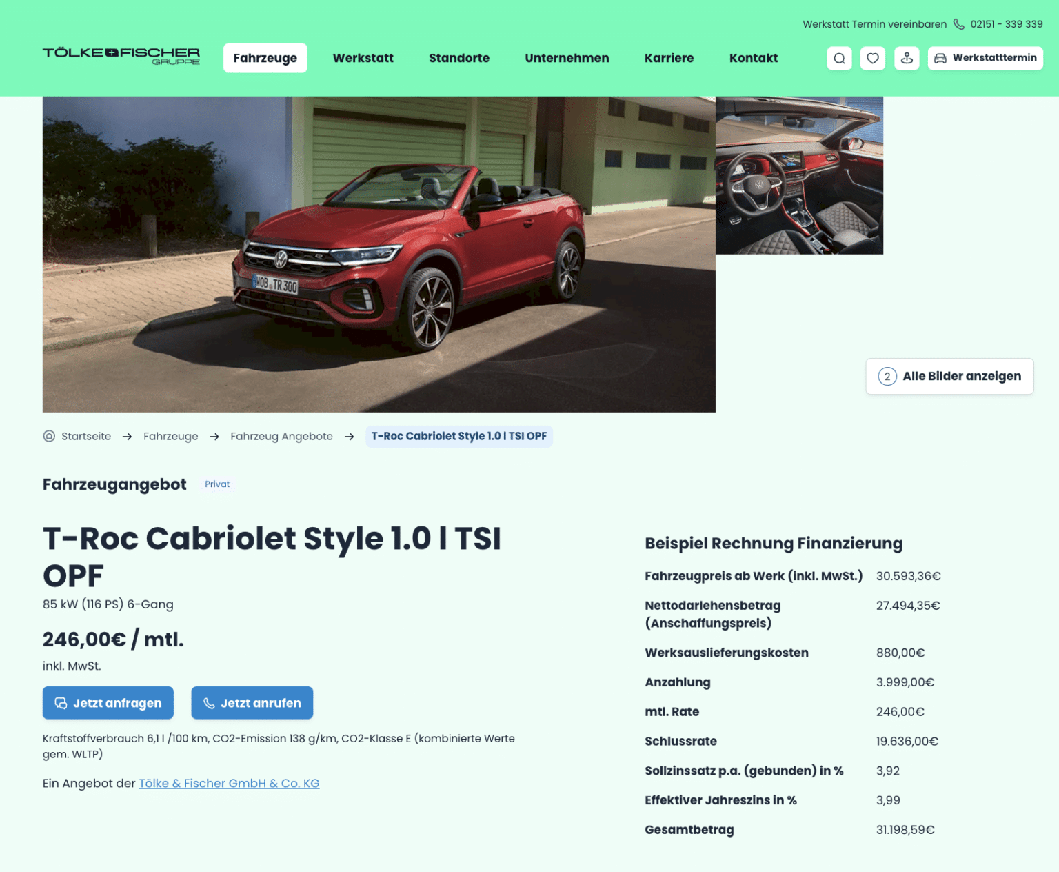 Vw T Roc Cabriolet Als Finanzierung F R Euro Im Monat Brutto Ntv Autoleasing