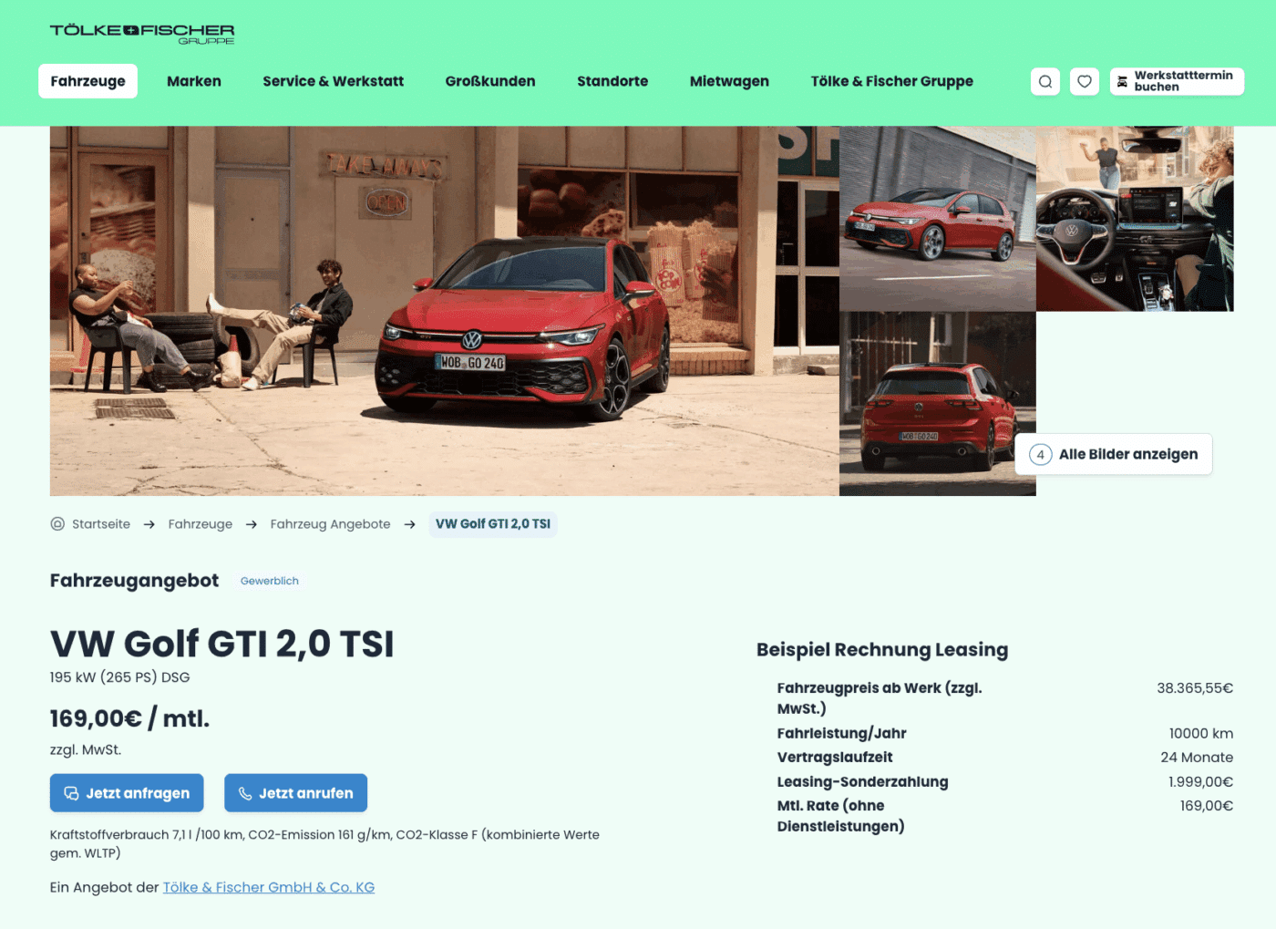 Elegantes Vw Leasing Geschftskunden Ebenbild