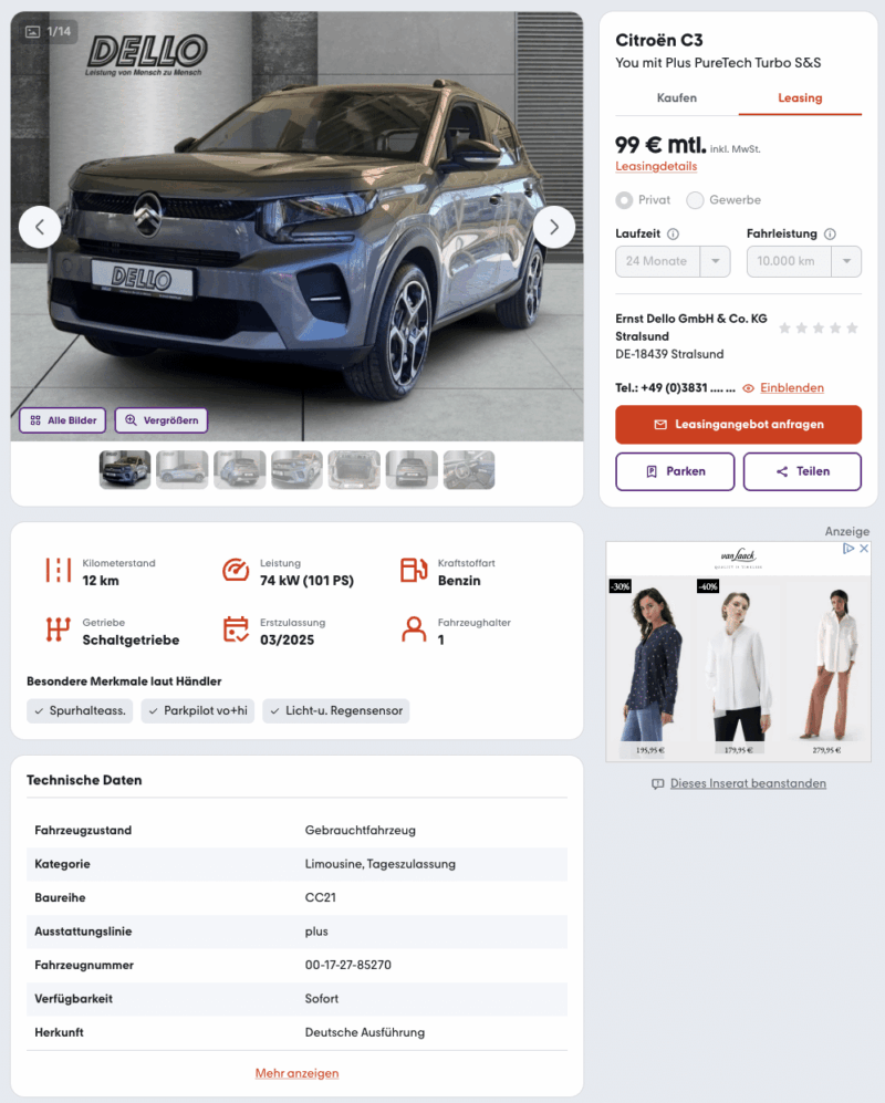 Mini Leasing 99 Euro Ohne Anzahlungnull